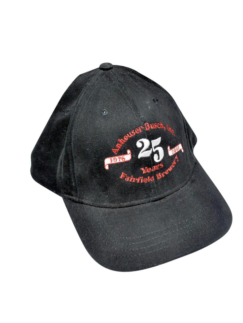 Vintage Anheuser-Busch 25 Year Beer Budweiser Black Strap Hat